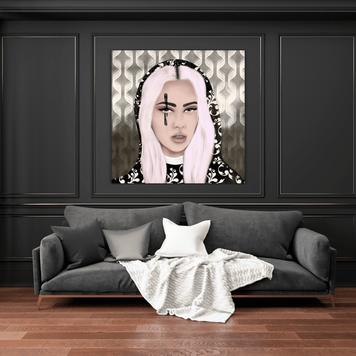 digitalart, digitale malerei, kunstdruck, portrait